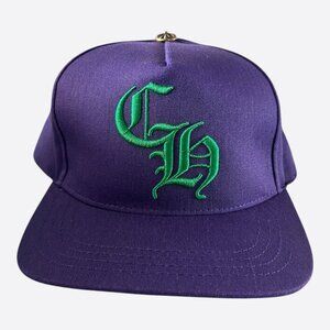 Chrome Hearts Purple & Green Embroidered Logo Hat